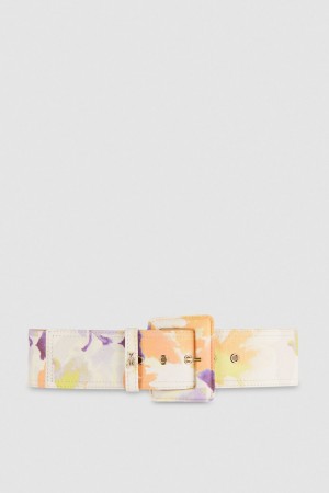 Patrizia Pepe Belt With Fabric-wrapped Buckle Kolorowe | 1593GFSIH