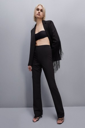 Patrizia Pepe High-waisted Slim Pants Czarne | 0941JCBAV