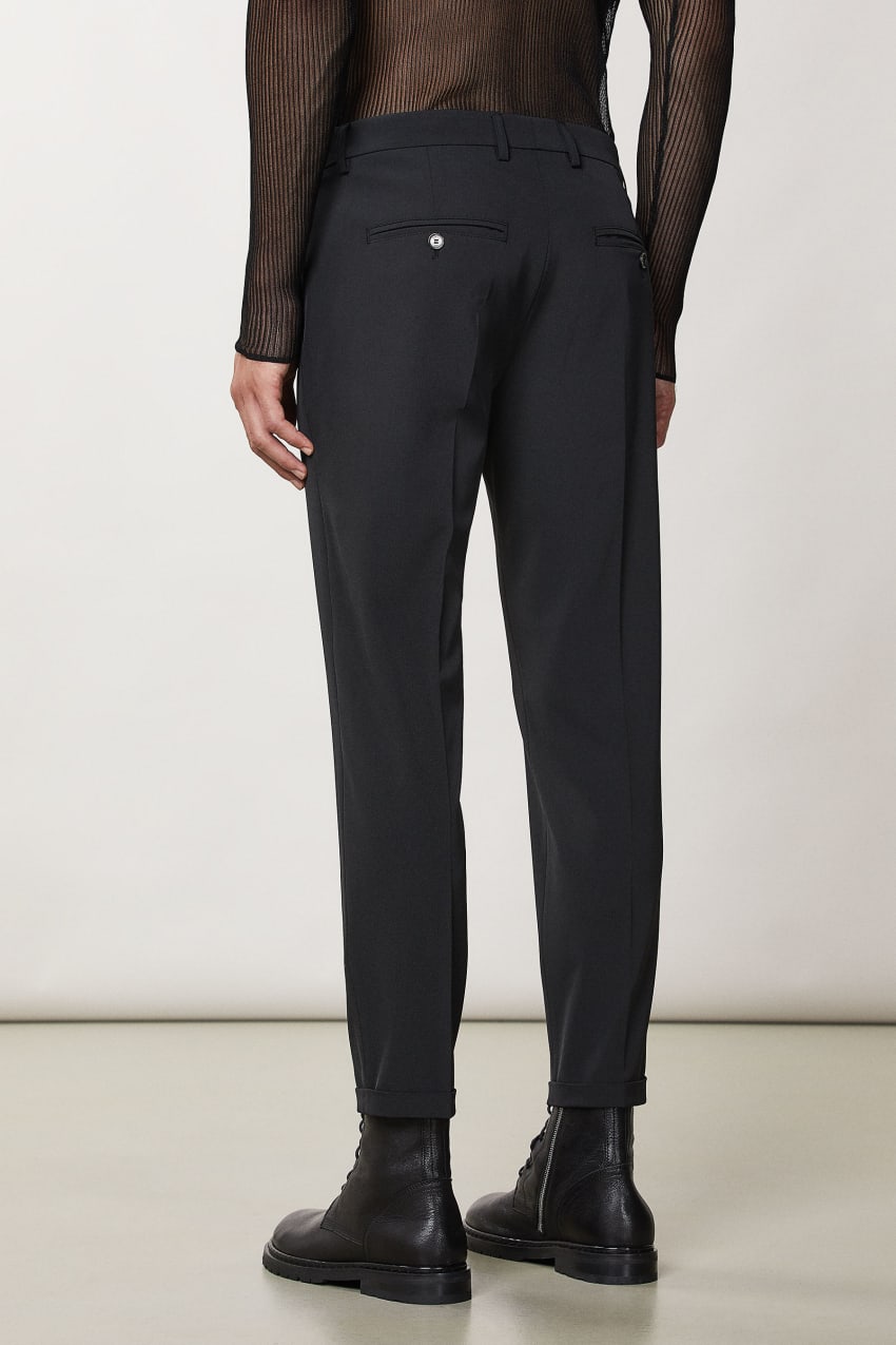 Patrizia Pepe Ankle Pants With Zipper Czarne | 3412GOEFL