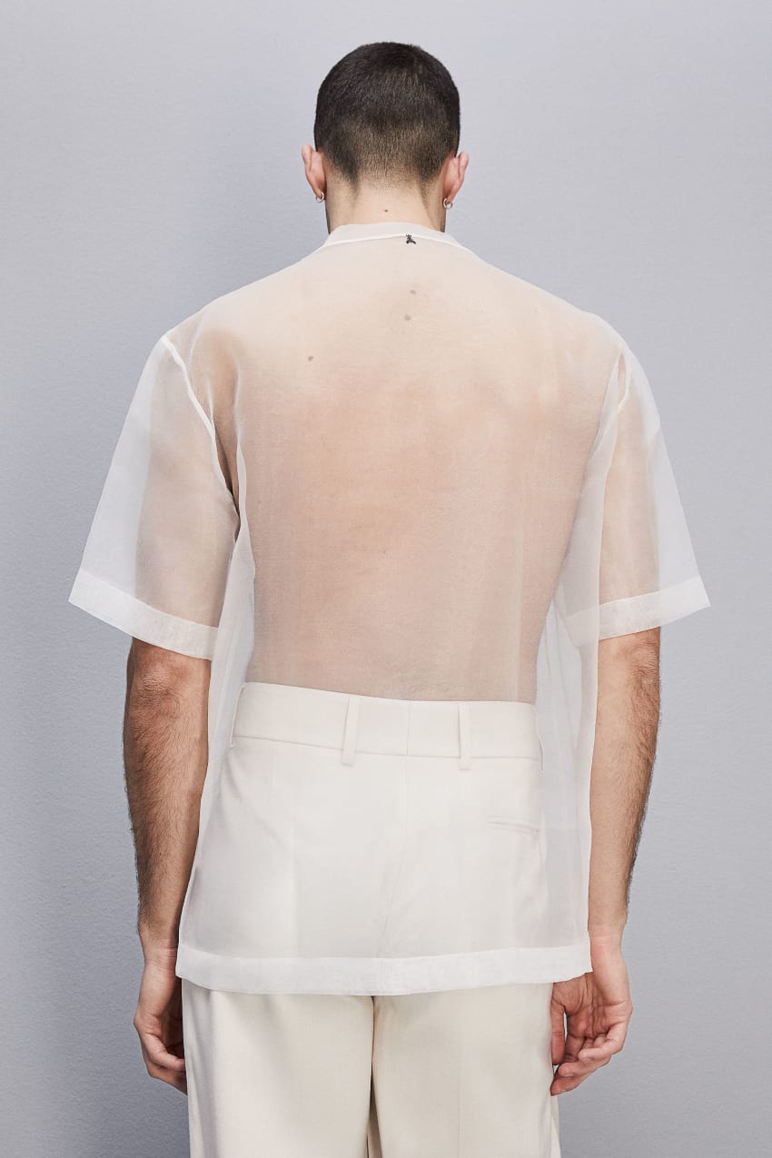 Patrizia Pepe Boxy Short Sleeve T-shirt With Raw Cut Hem Białe | 0135QZASD