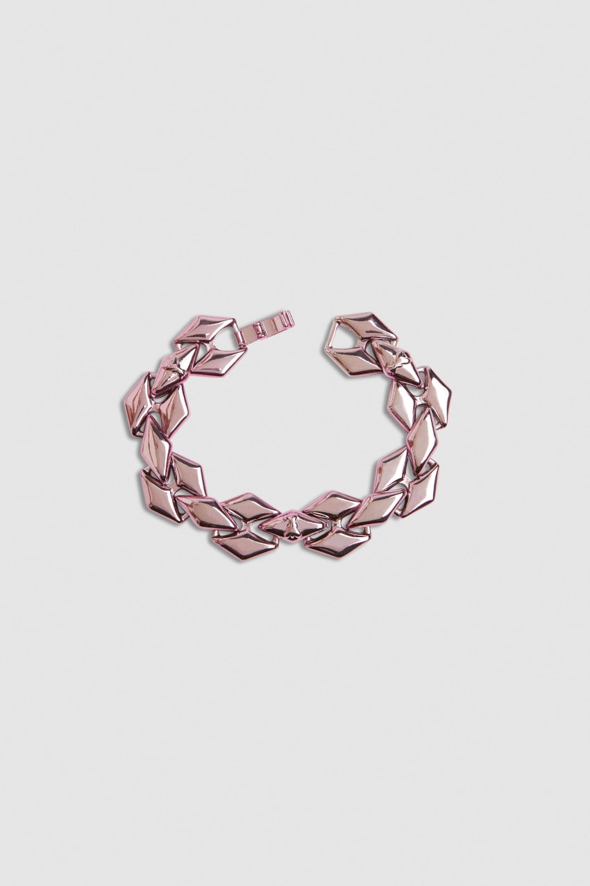 Patrizia Pepe Bracelet With Personalized Links And Micro Fly Różowe | 3045EBXZJ