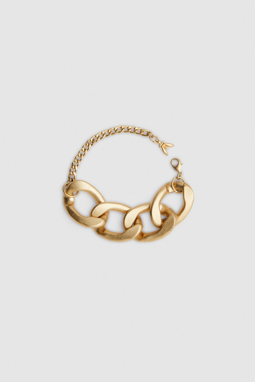 Patrizia Pepe Brass And Aluminum Bracelet Złote | 0127EUMWK