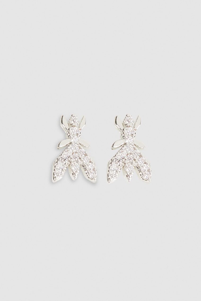 Patrizia Pepe Brass Earrings Srebrne | 8092LHCPZ