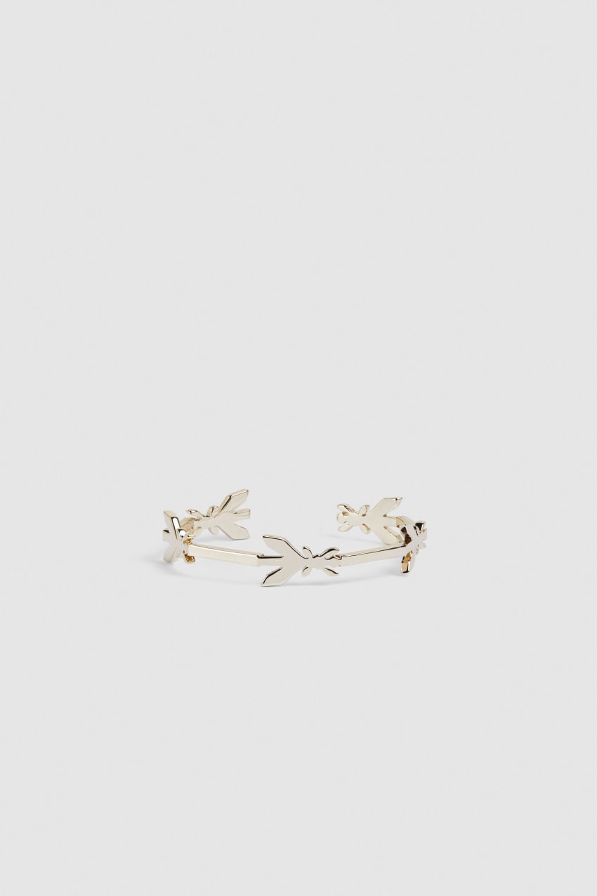 Patrizia Pepe Brass Fly Chain Bracelet Złote | 5012JRACW