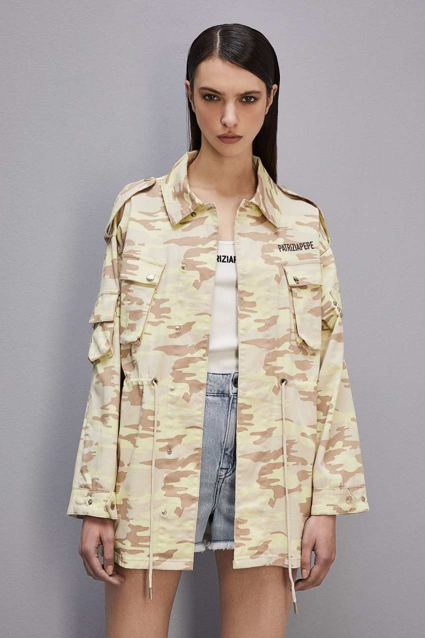 Patrizia Pepe Camouflage Over Jacket Militare | 3867MHQGA