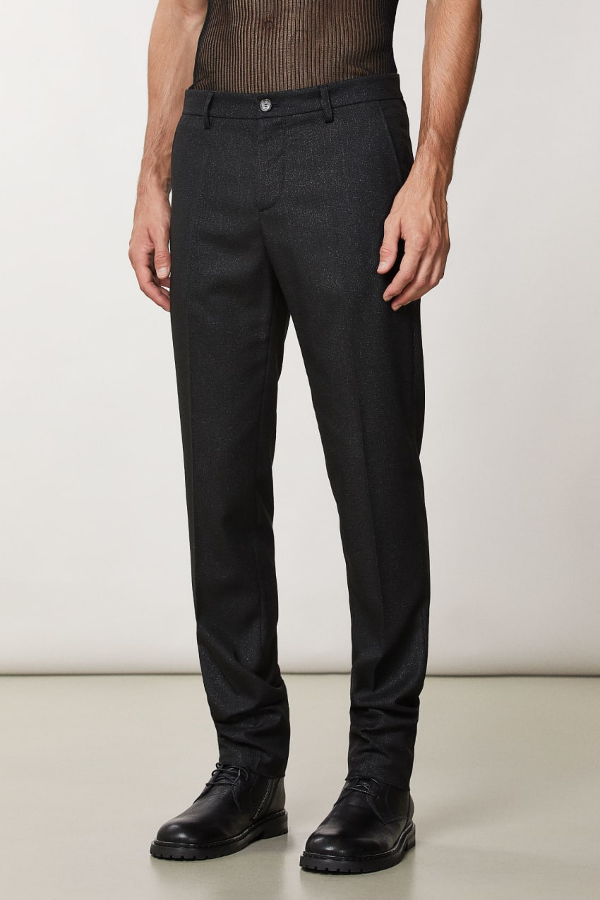 Patrizia Pepe Classic Slim Fit Pants Czarne | 5210STBHO