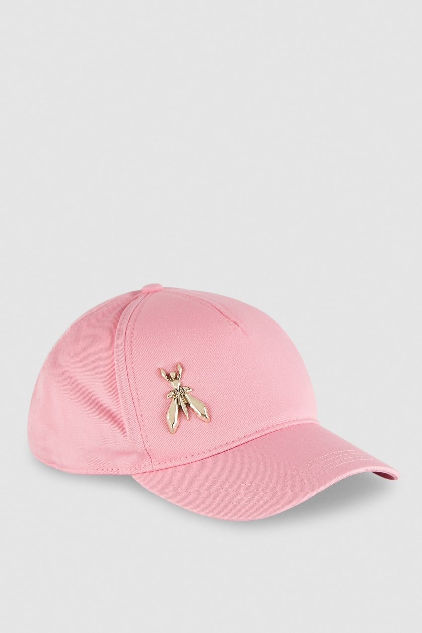 Patrizia Pepe Cotton Fly Baseball Cap Różowe | 6243ZRHXI