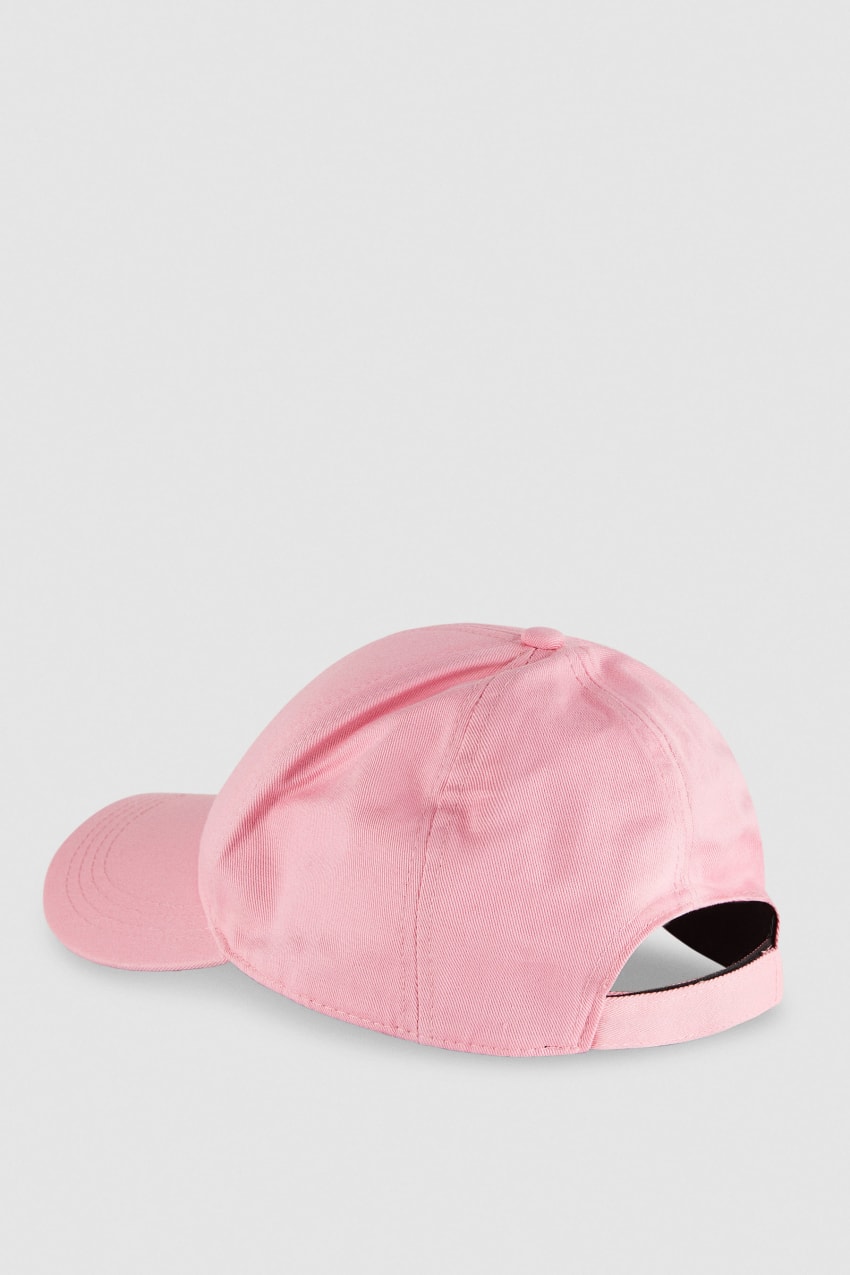 Patrizia Pepe Cotton Fly Baseball Cap Różowe | 6243ZRHXI