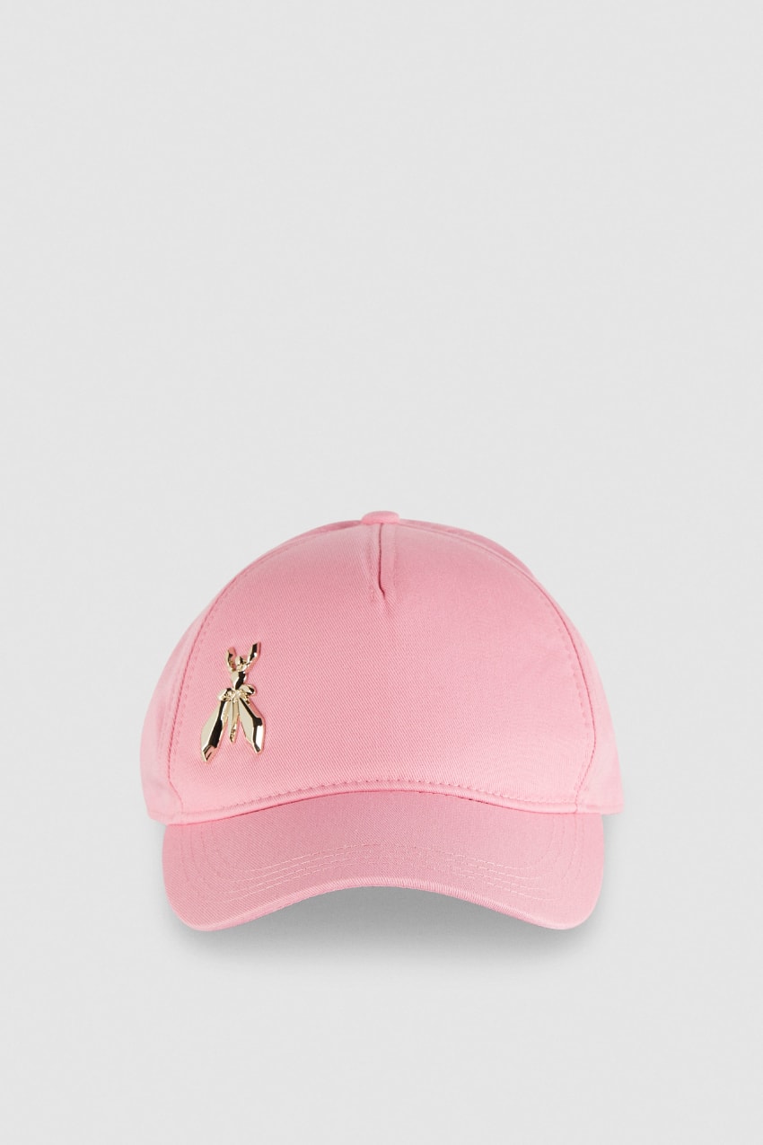 Patrizia Pepe Cotton Fly Baseball Cap Różowe | 6243ZRHXI