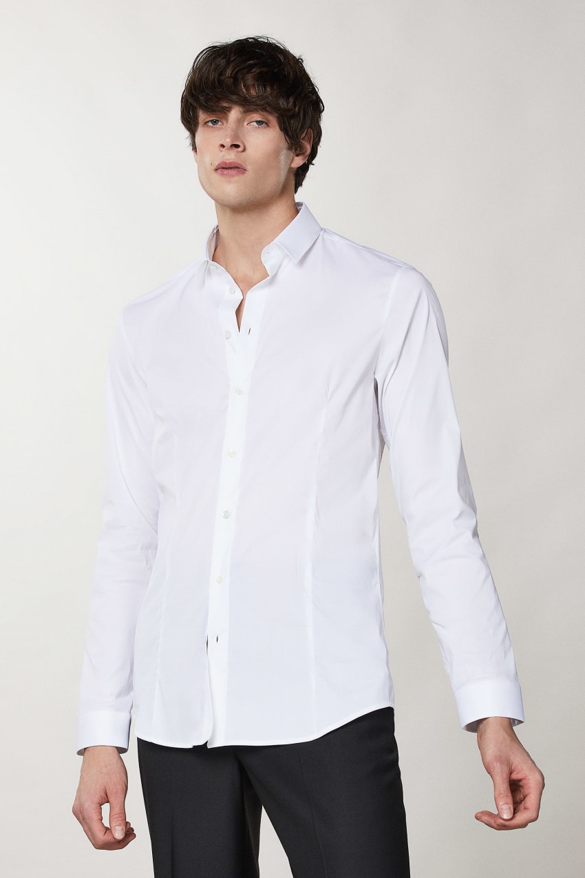 Patrizia Pepe Cotton Poplin Shirt Białe | 3796KLTAI