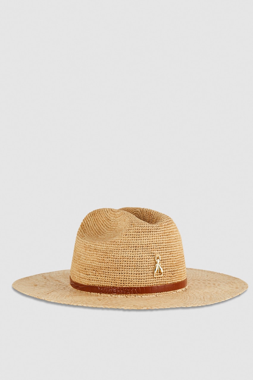 Patrizia Pepe Cowboy Hat With Leather Strap Białe | 4506ZKYFQ