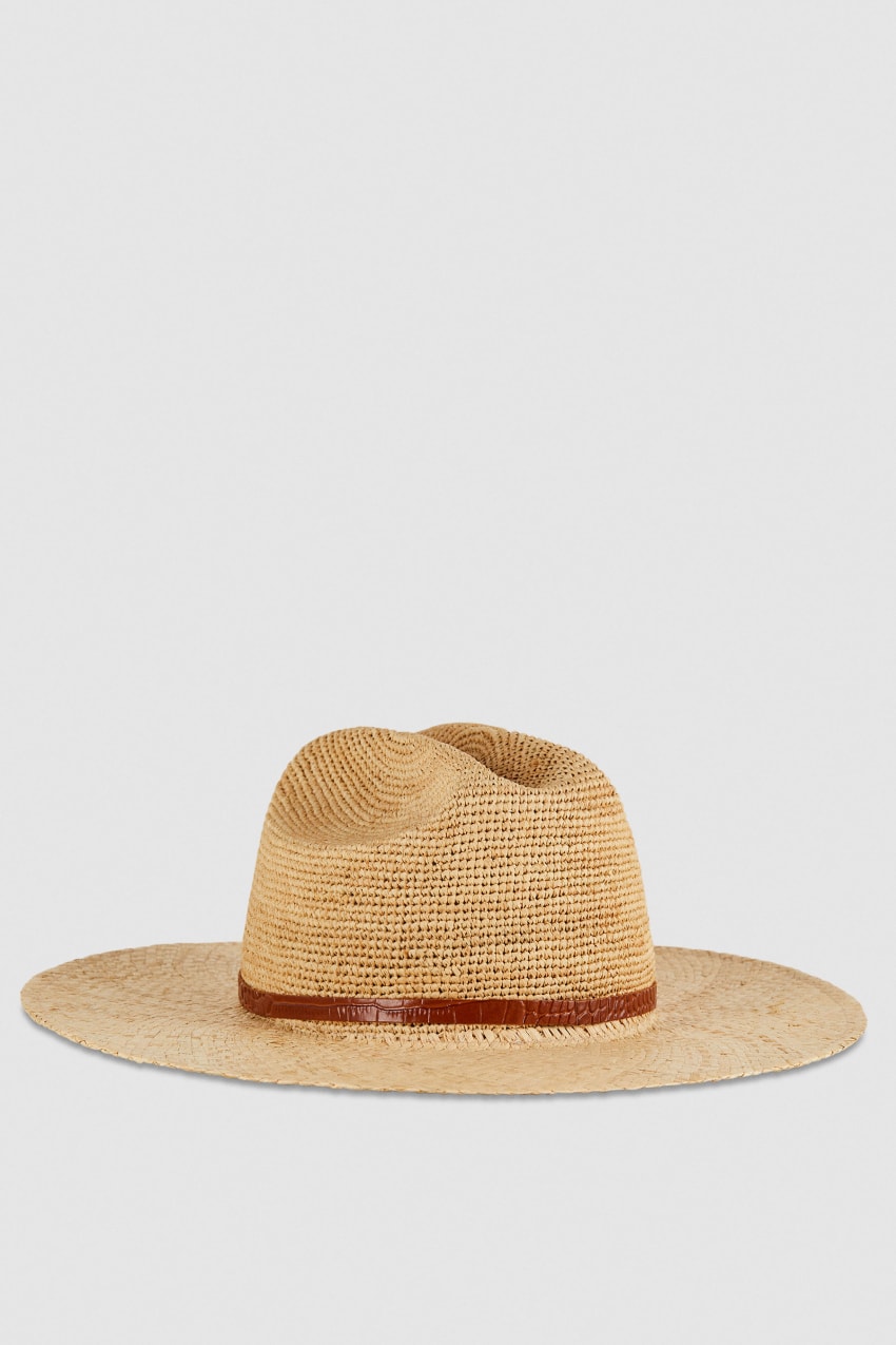 Patrizia Pepe Cowboy Hat With Leather Strap Białe | 4506ZKYFQ