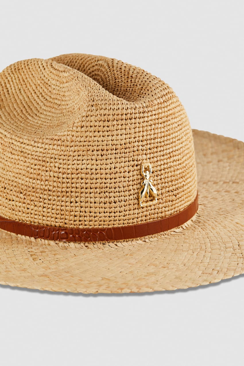 Patrizia Pepe Cowboy Hat With Leather Strap Białe | 4506ZKYFQ