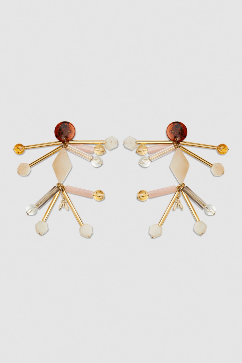 Patrizia Pepe Earrings With Techno Pop Fly Appliqué Kolorowe | 1748ZRYLP