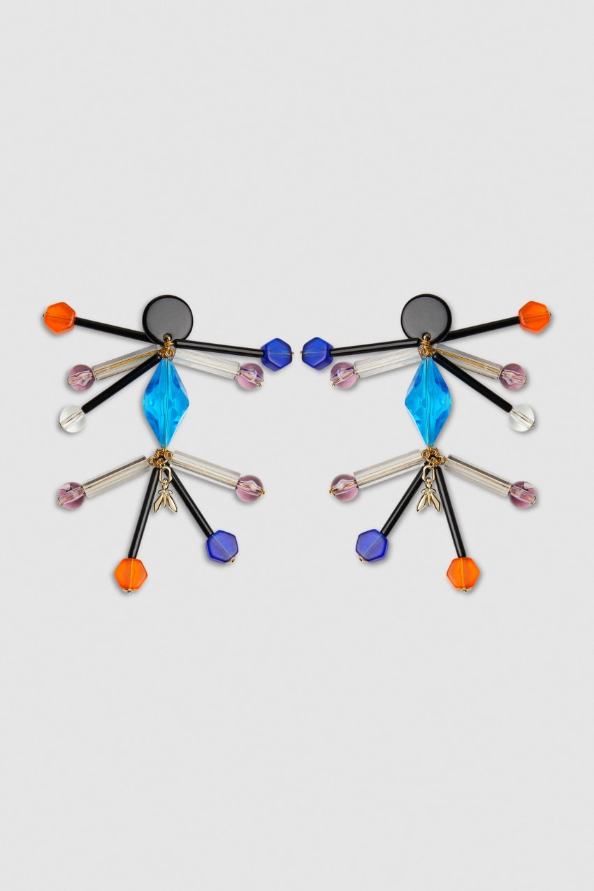 Patrizia Pepe Earrings With Techno Pop Fly Appliqué Kolorowe | 1543UIMRG