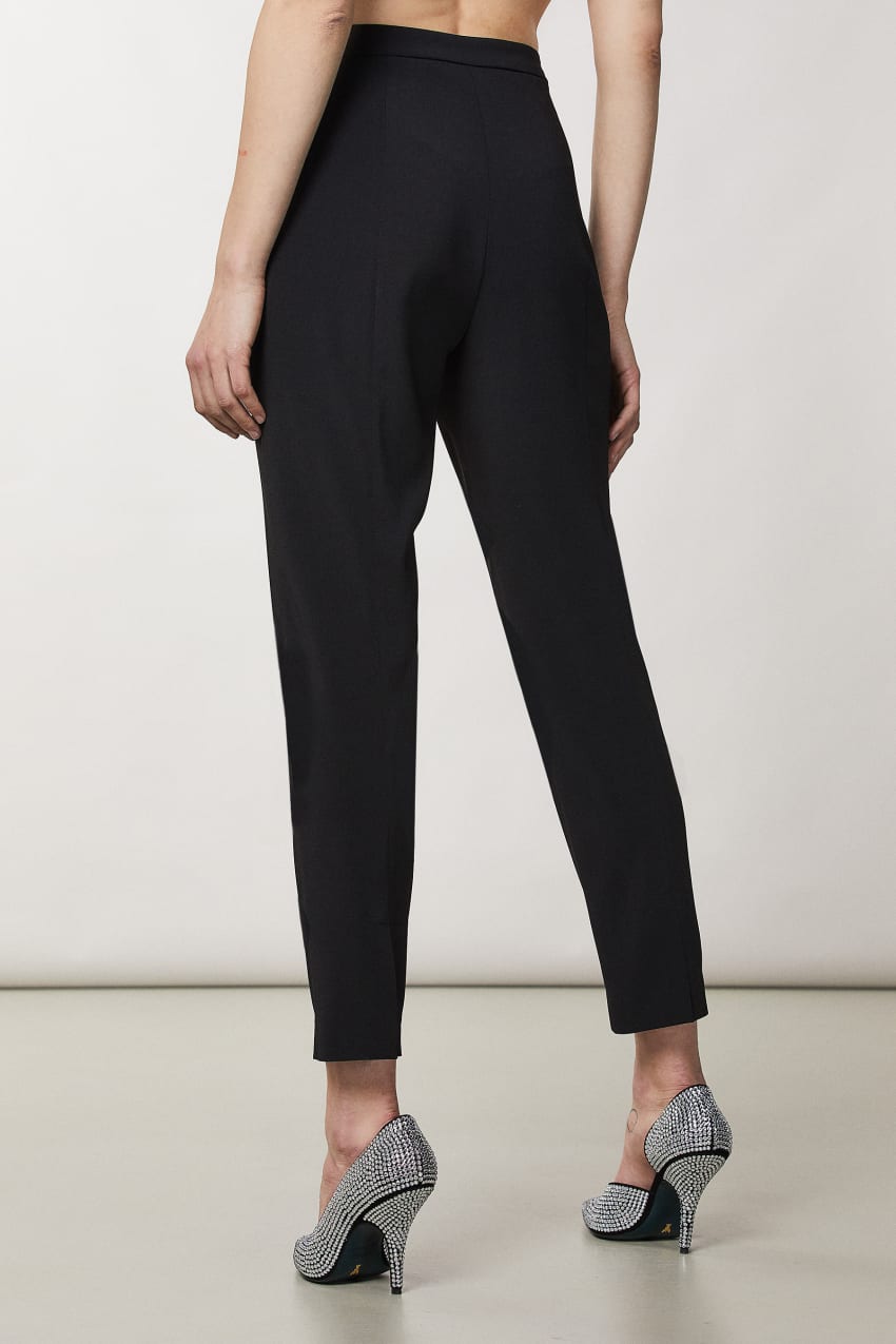 Patrizia Pepe Essential Cigarette Pants Czarne | 7356LQDSM