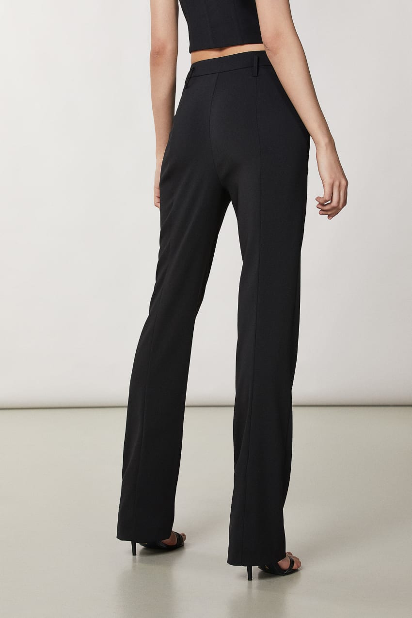 Patrizia Pepe Essential Crepe Pants Czarne | 2036EJVUQ