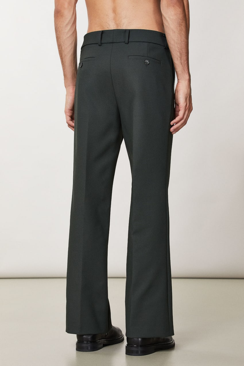 Patrizia Pepe Flare Pants In Technical Fabric Zielone | 5840JVLNG