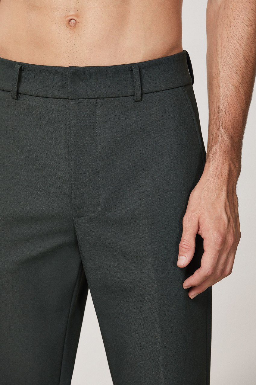 Patrizia Pepe Flare Pants In Technical Fabric Zielone | 5840JVLNG