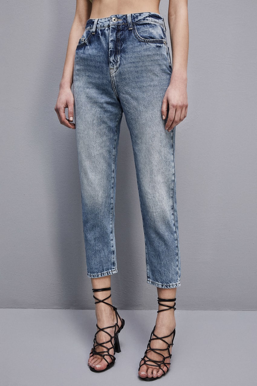 Patrizia Pepe High Waist Denim Pants Głęboka Niebieskie | 6150QIYTE