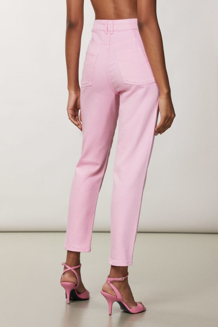 Patrizia Pepe High-waisted Cigarette Pants Różowe | 3586OCAFQ