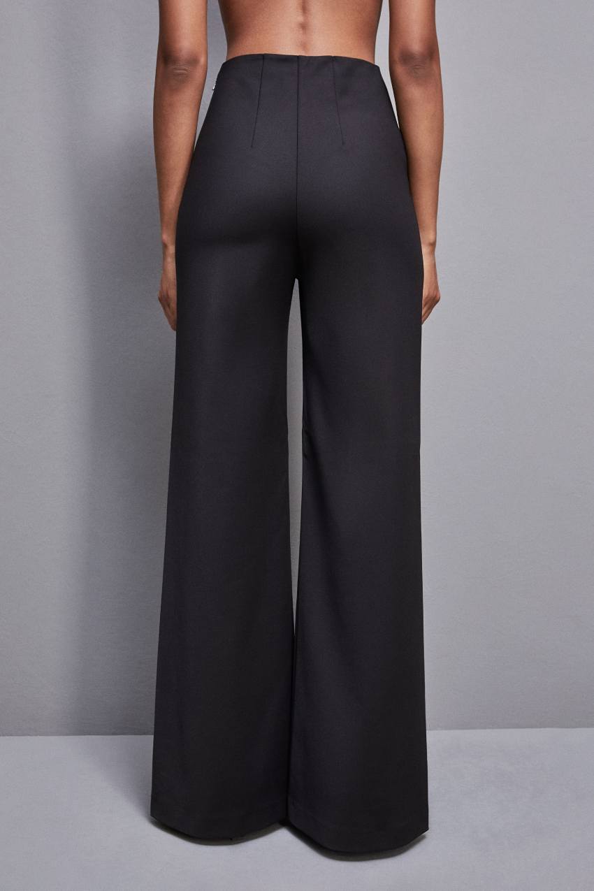 Patrizia Pepe High-waisted Palazzo Pants Czarne | 4952QTNGD