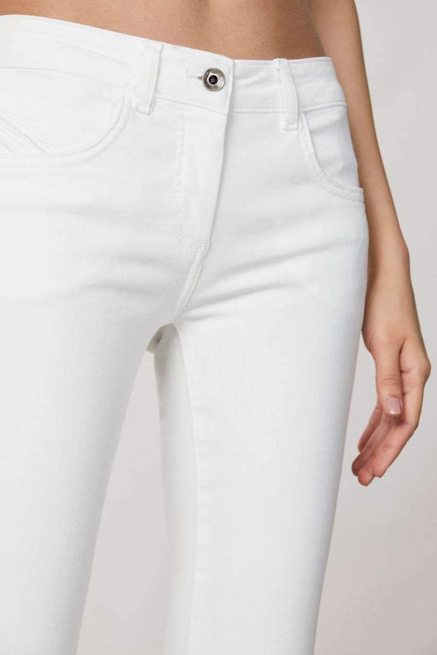 Patrizia Pepe Jeggings Białe | 3549IDNEG