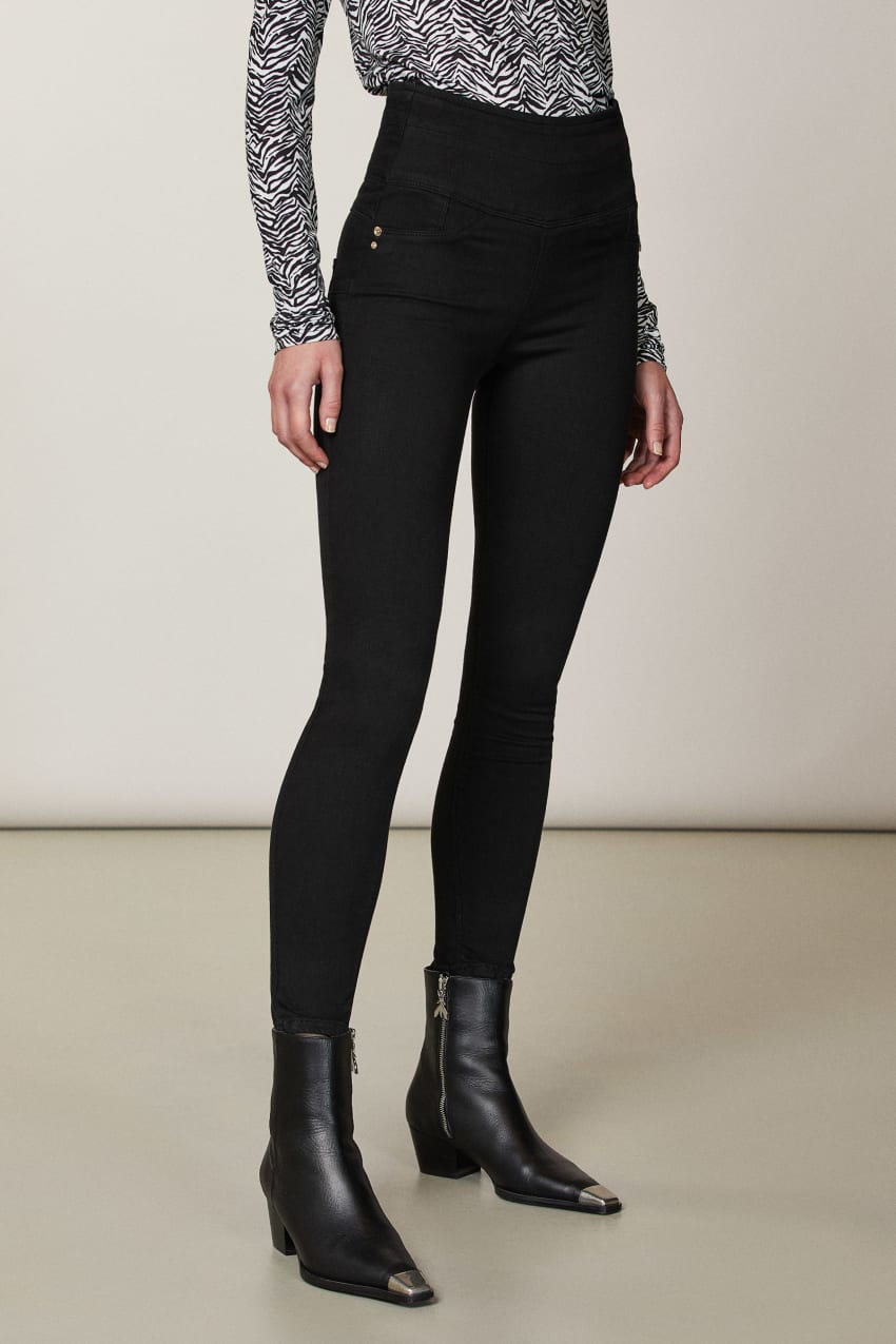 Patrizia Pepe Jeggings Czarne | 6178FDJLC