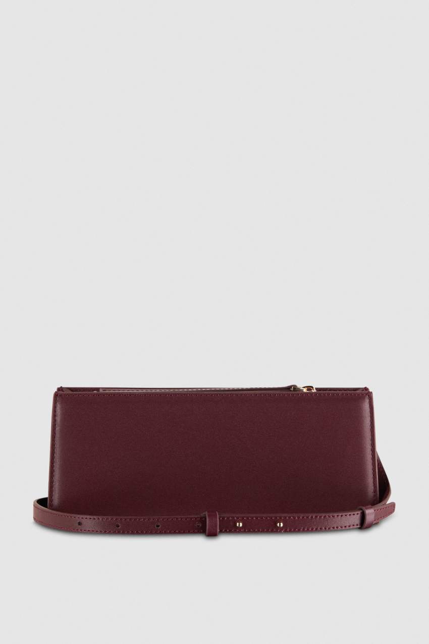 Patrizia Pepe Leather Shoulder Pocket Bag Fioletowe | 9452HBJXZ