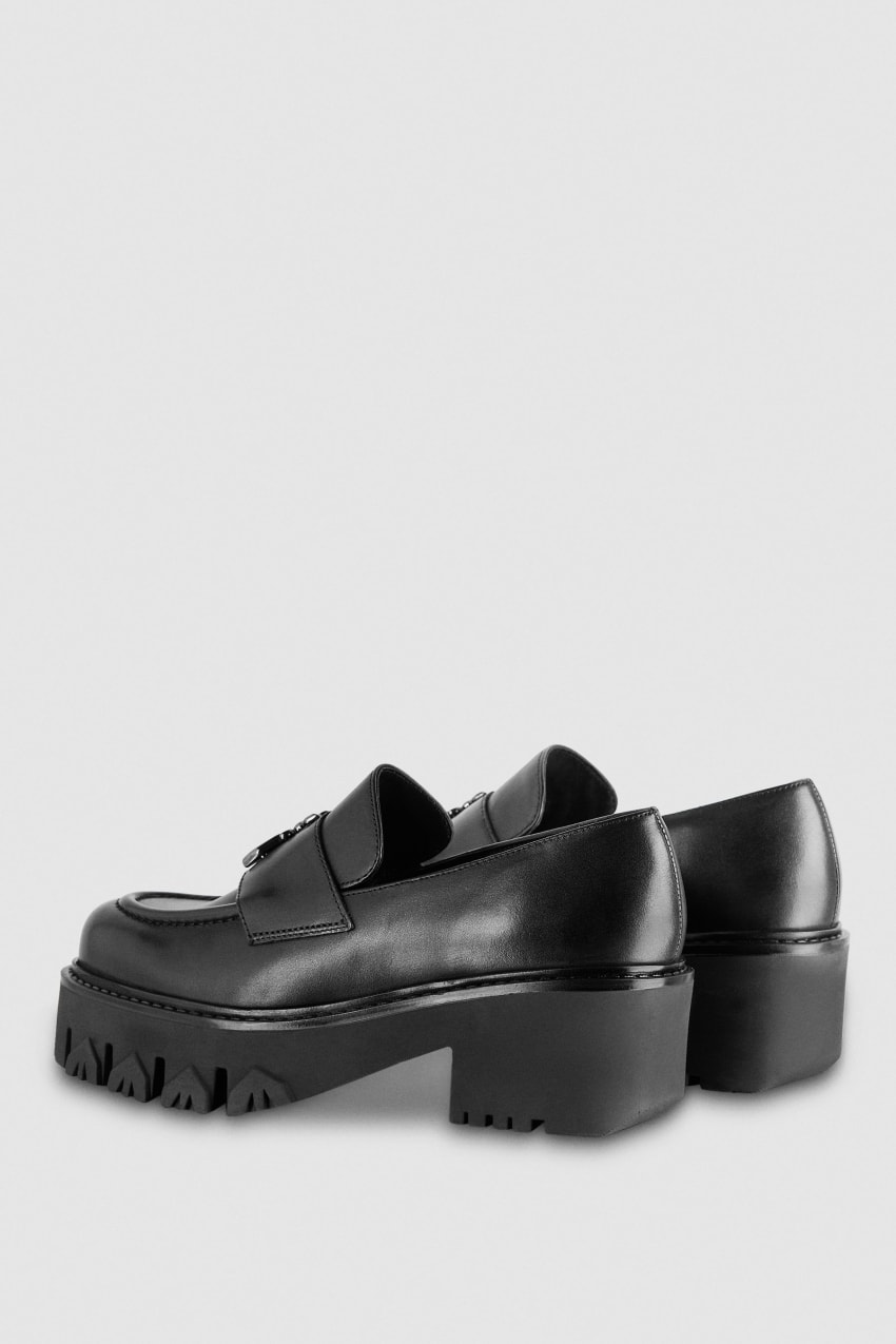 Patrizia Pepe Loafers Czarne | 0937LKTBY