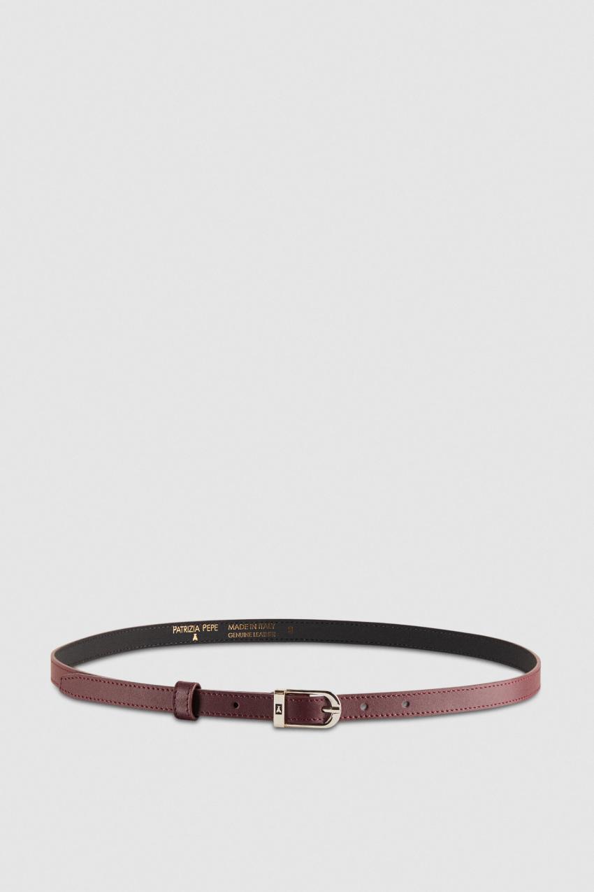 Patrizia Pepe Low-waist Smooth Leather Belt Fioletowe | 2680KYVBZ