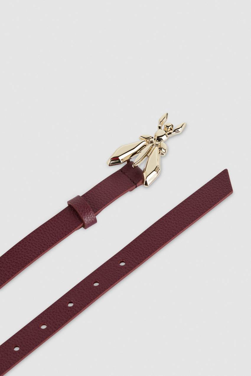 Patrizia Pepe Low-waisted Leather Belt Fioletowe | 8647RIQJM