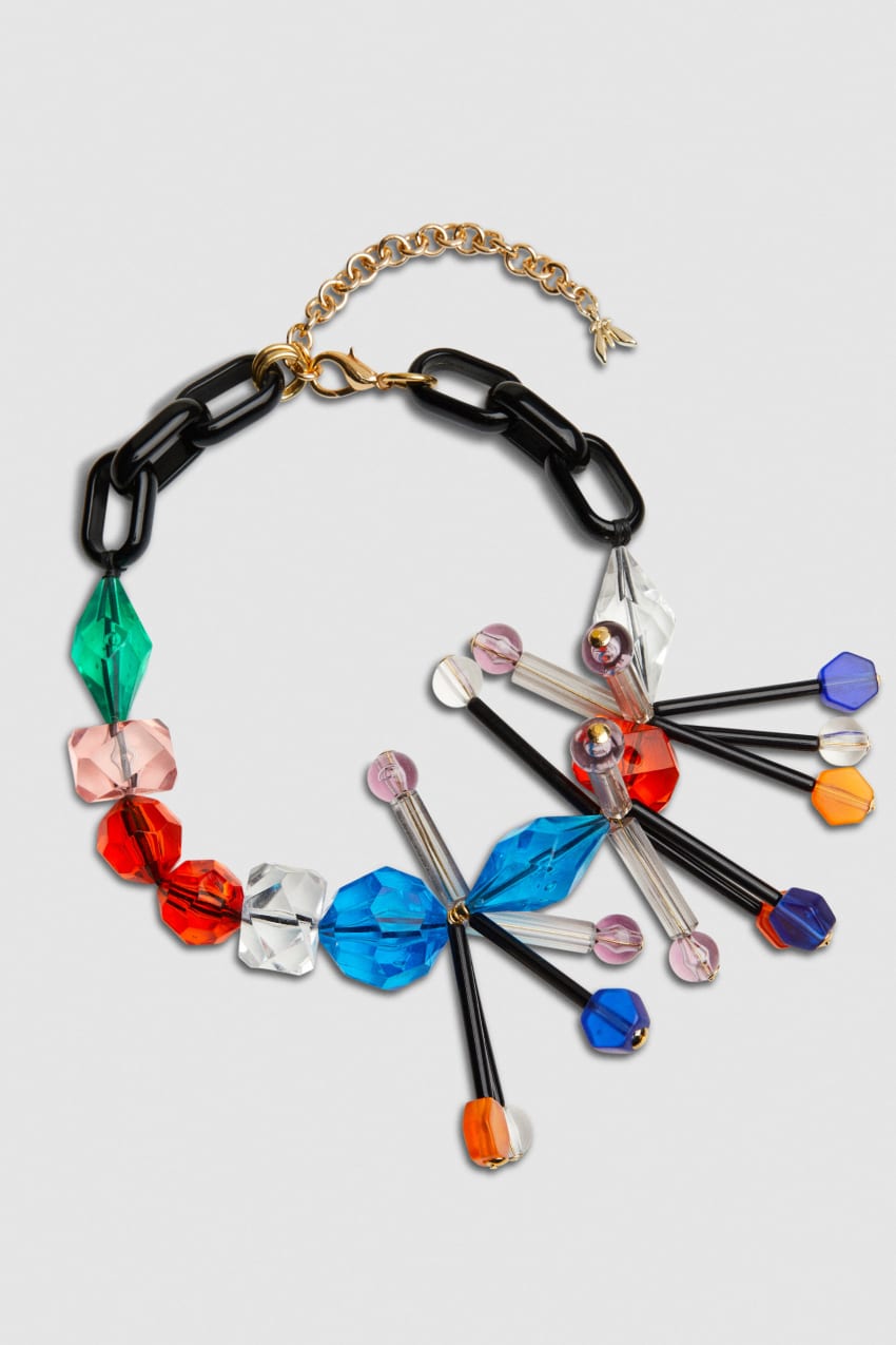 Patrizia Pepe Necklace With Techno Pop Fly Appliqué Kolorowe | 3460ZDGEP