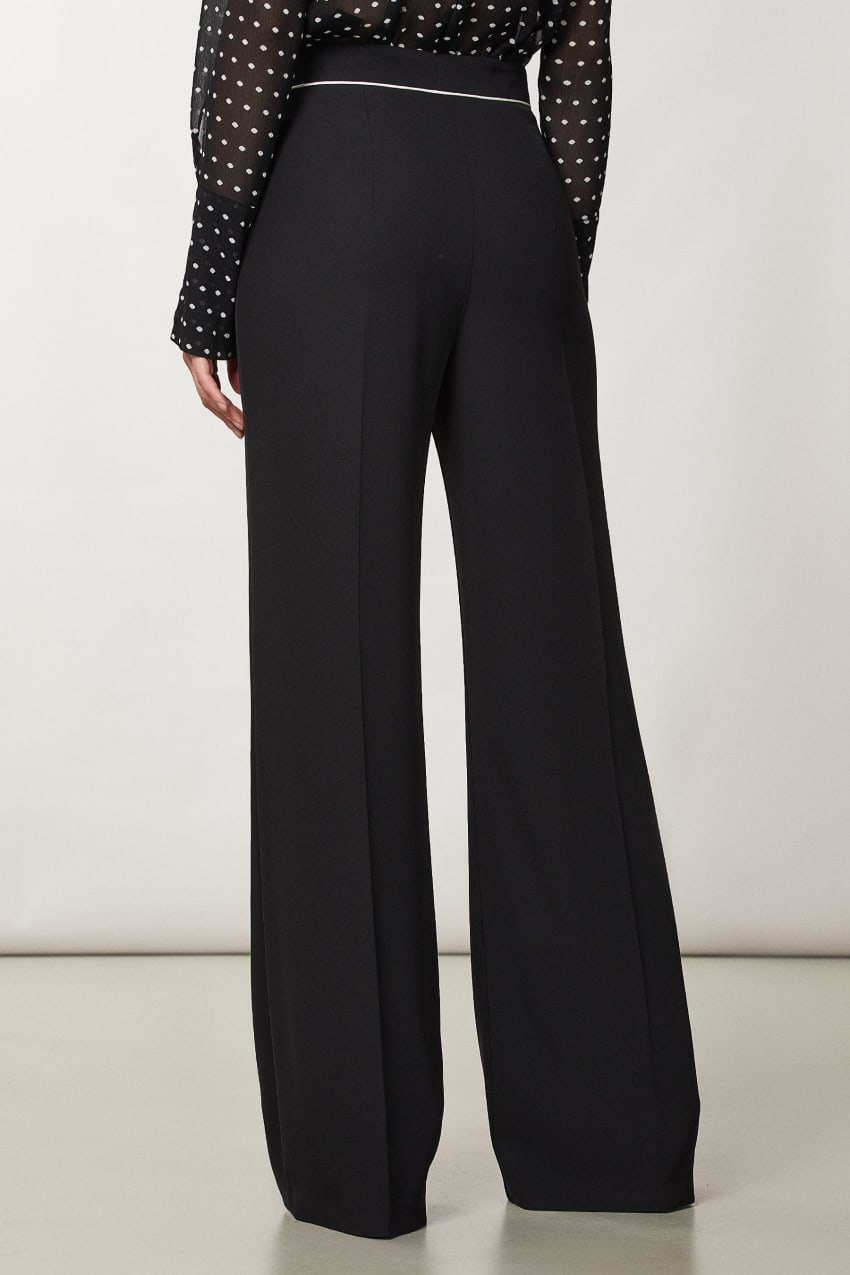 Patrizia Pepe Palazzo Pants Czarne | 1370CZQGP