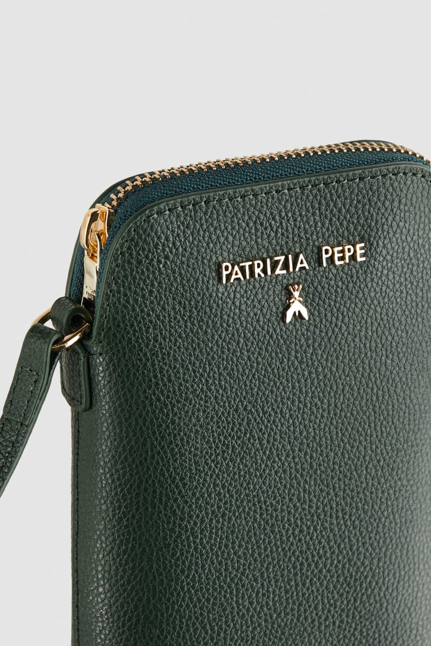 Patrizia Pepe Phone Holder With Shoulder Strap Zielone | 3498IJOWF