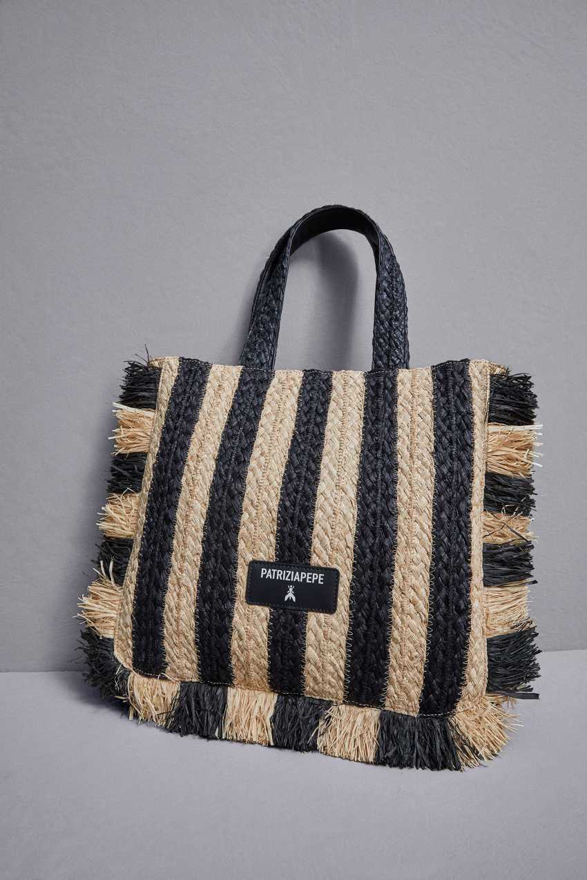 Patrizia Pepe Raffia Shopping Bag FE22 | 9352YCZGA