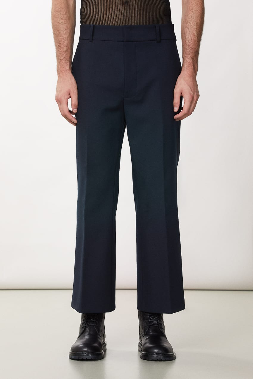 Patrizia Pepe Slim Ankle Pants Niebieskie | 2319HQIKD