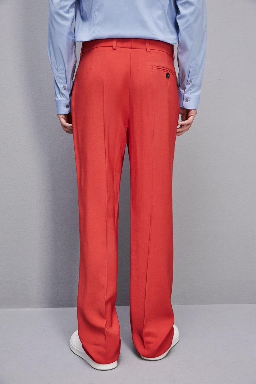 Patrizia Pepe Slim Fit Pants With French Pockets Czerwone | 9253OYETM