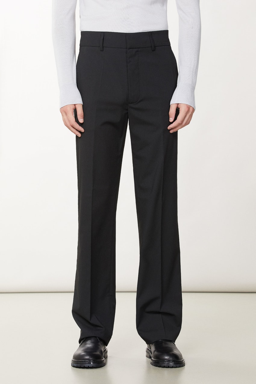 Patrizia Pepe Slim Fit Pants With Regular Waist Czarne | 0649QIPEL