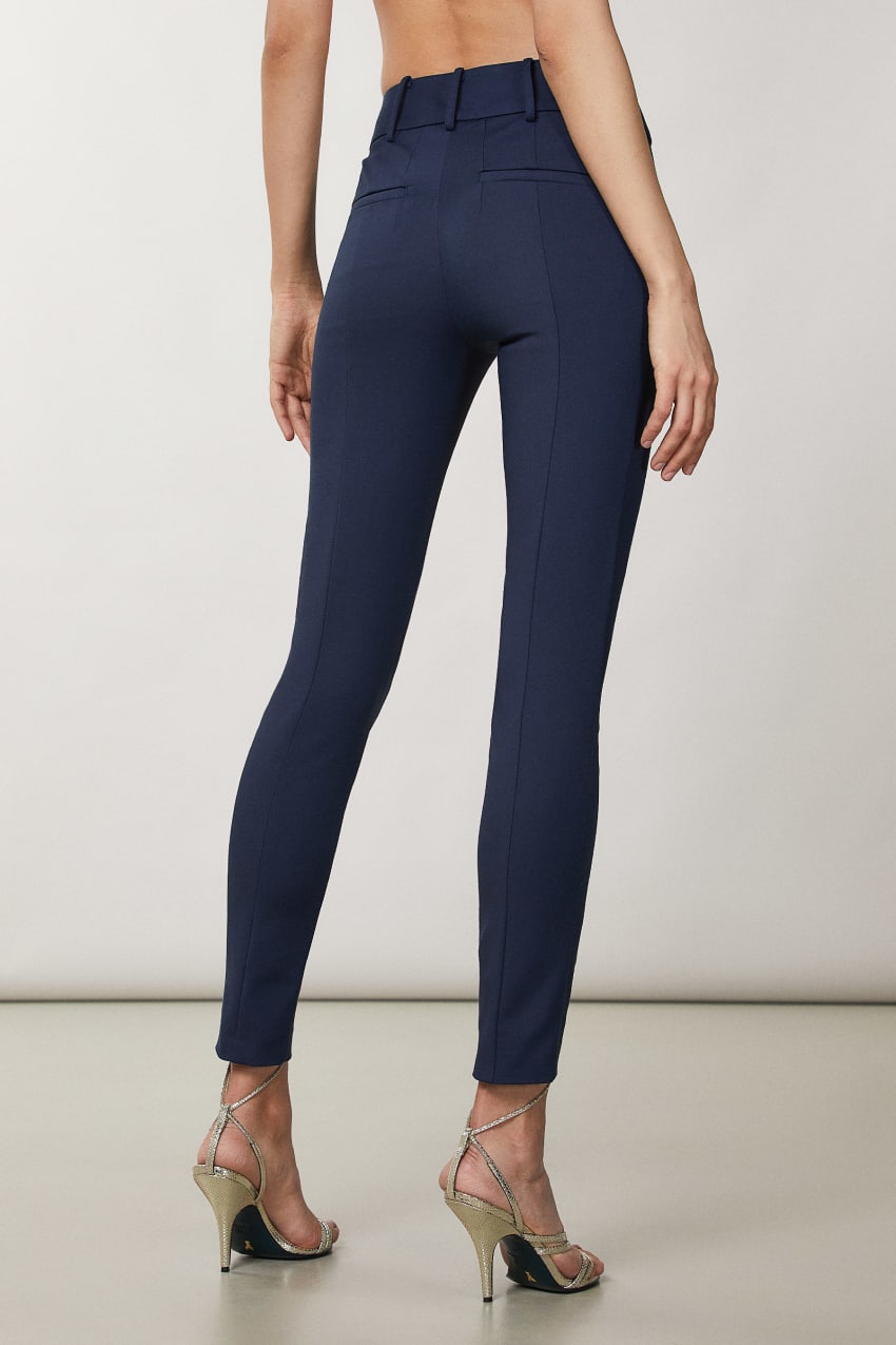 Patrizia Pepe Slim Pants Niebieskie | 8653UTFJN