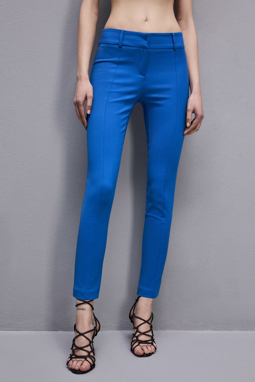 Patrizia Pepe Slim Pants Niebieskie | 9420JEOSI