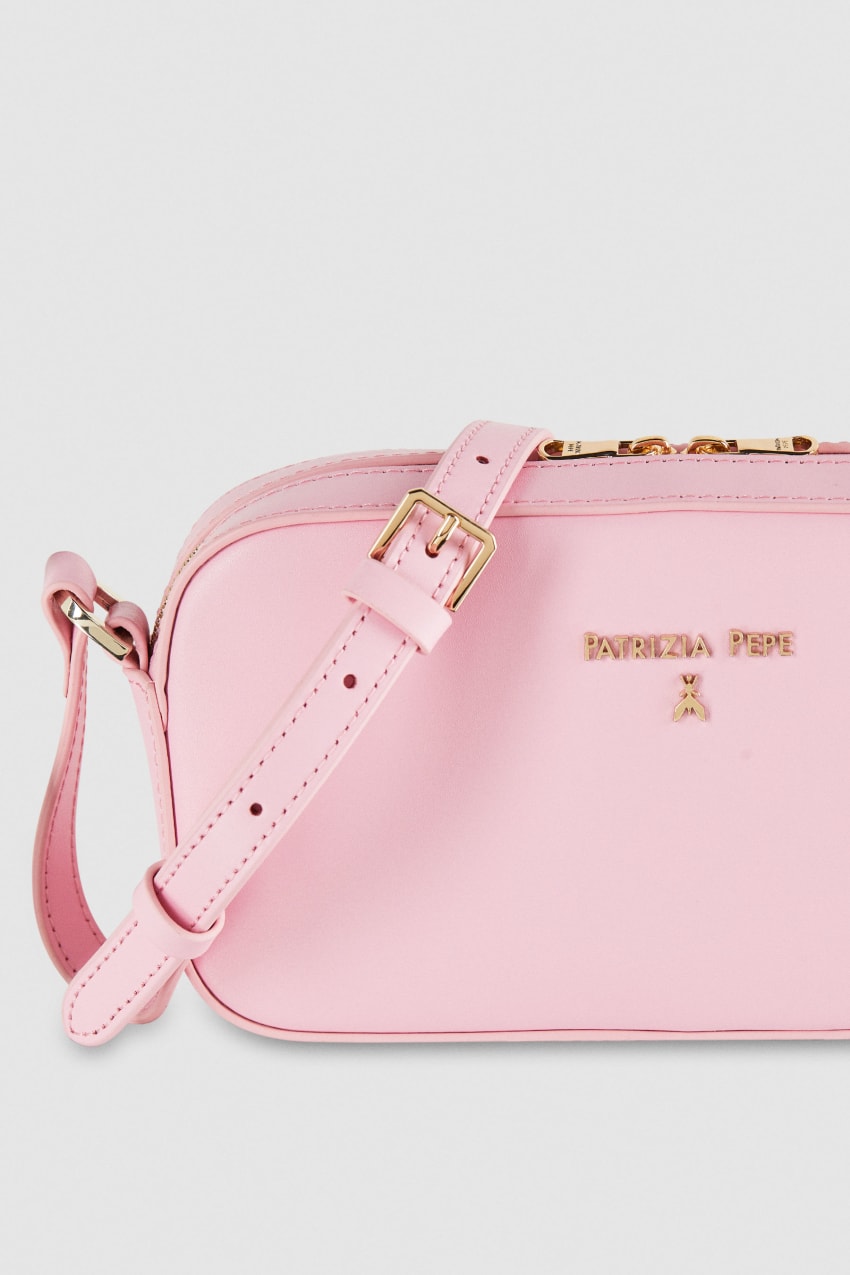 Patrizia Pepe Small Graphic Case Shoulder Bag Różowe | 0419DSNMU