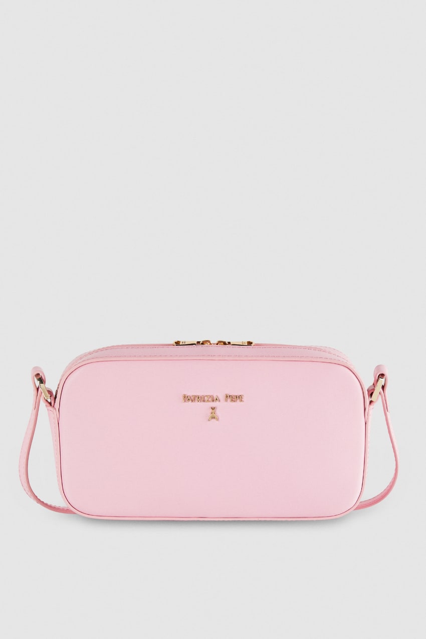 Patrizia Pepe Small Graphic Case Shoulder Bag Różowe | 0419DSNMU