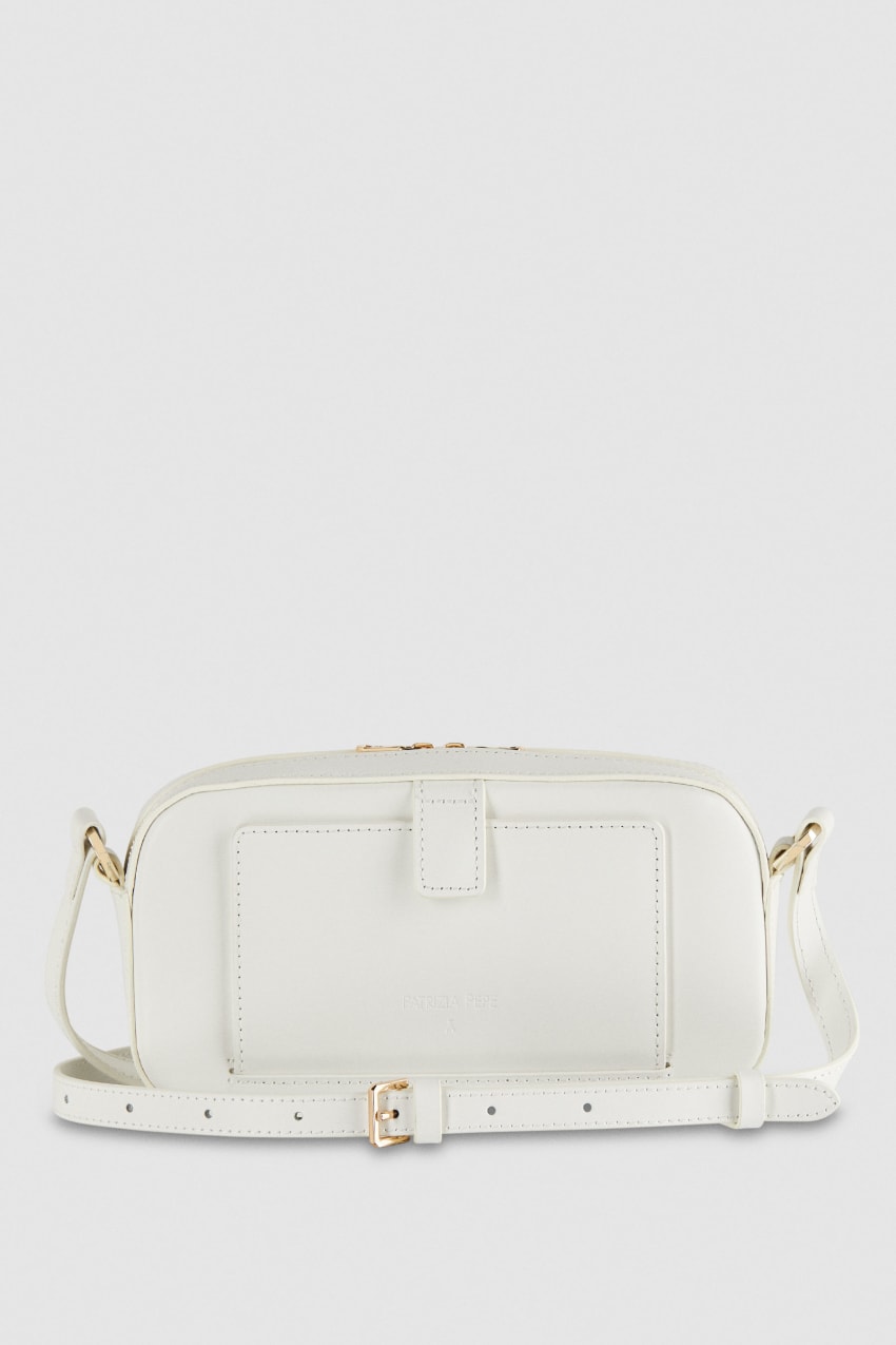 Patrizia Pepe Small Graphic Case Shoulder Bag Białe | 6081MWUXP