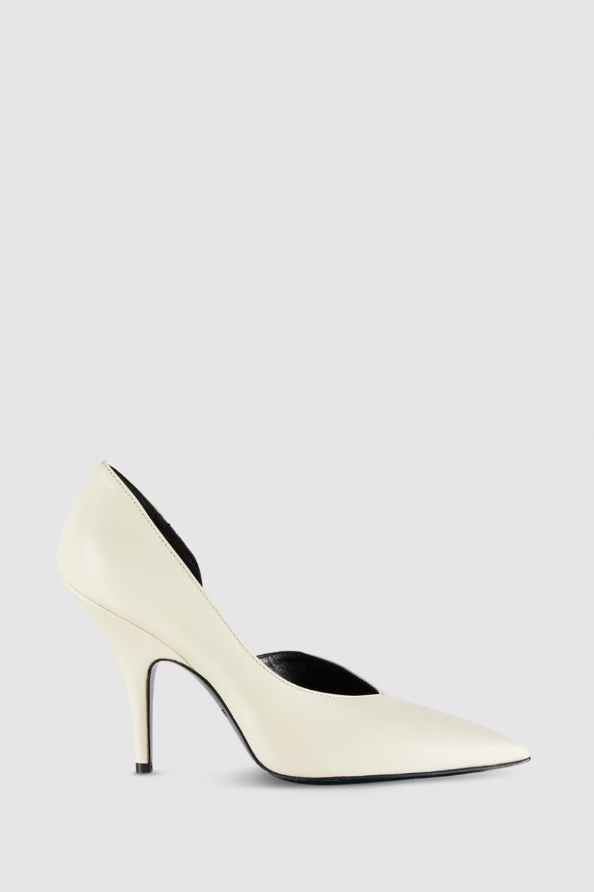 Patrizia Pepe Smooth Leather Pumps Beżowe | 0817OTNFK