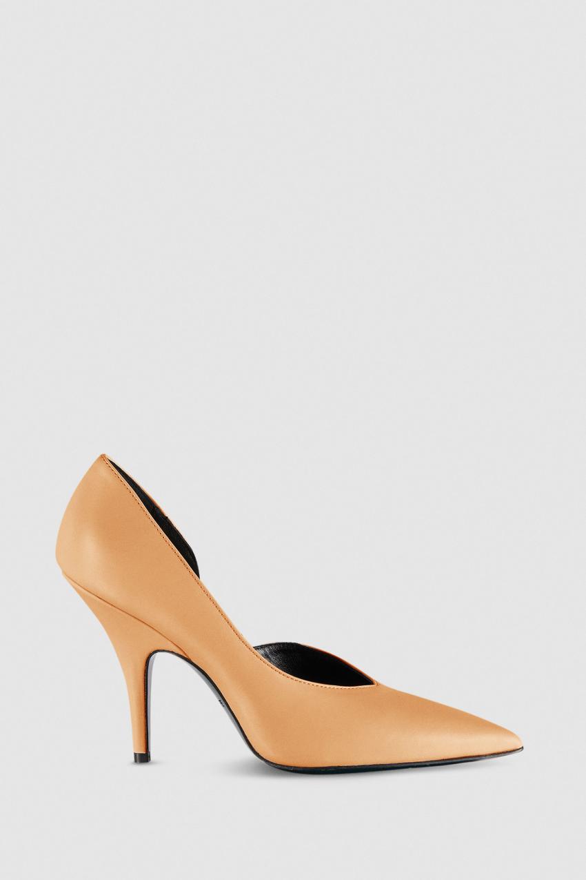 Patrizia Pepe Smooth Leather Pumps Beżowe | 8215OEJDZ