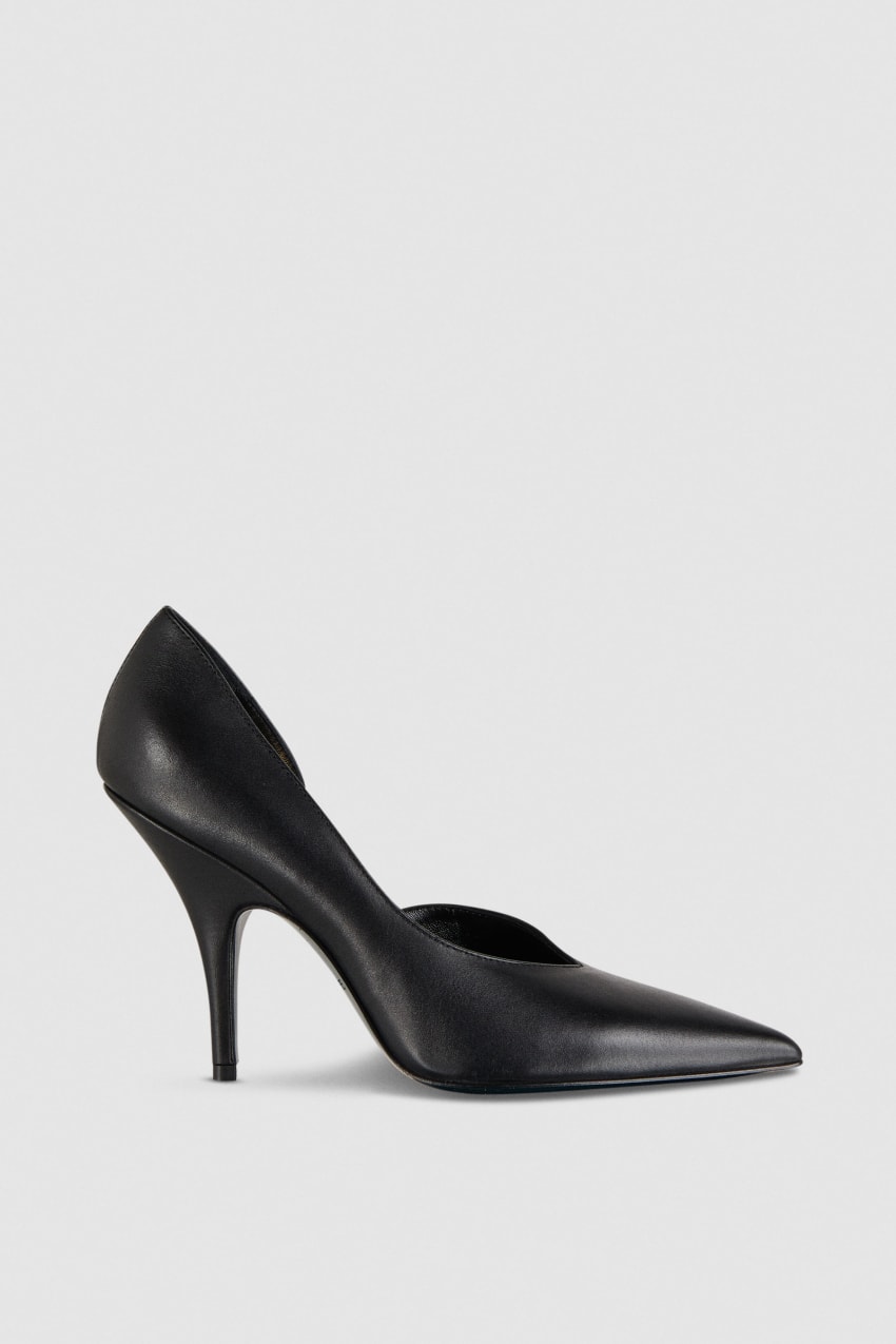 Patrizia Pepe Smooth Leather Pumps Czarne | 9531FLKXE