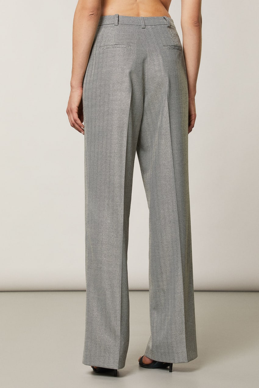 Patrizia Pepe Soft Viscose Pants Szare | 4752YUOQV