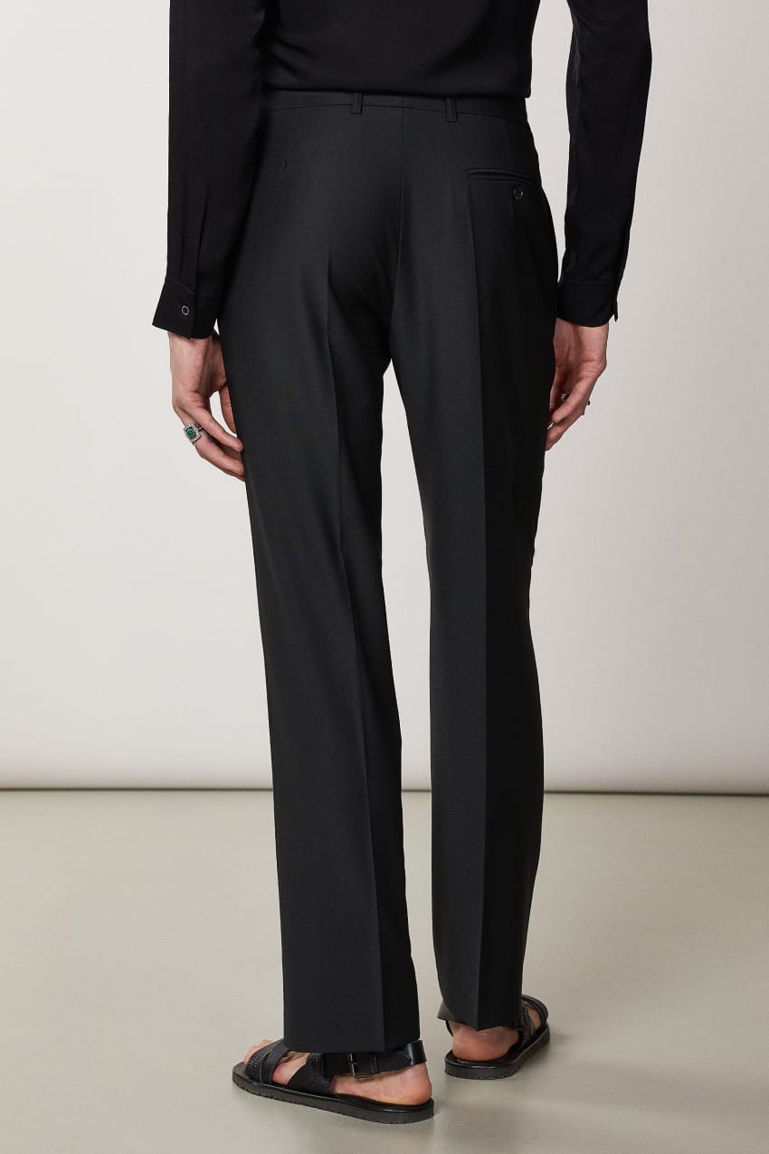 Patrizia Pepe Straight-fit Cool Wool Pants Czarne | 5789CHTKX