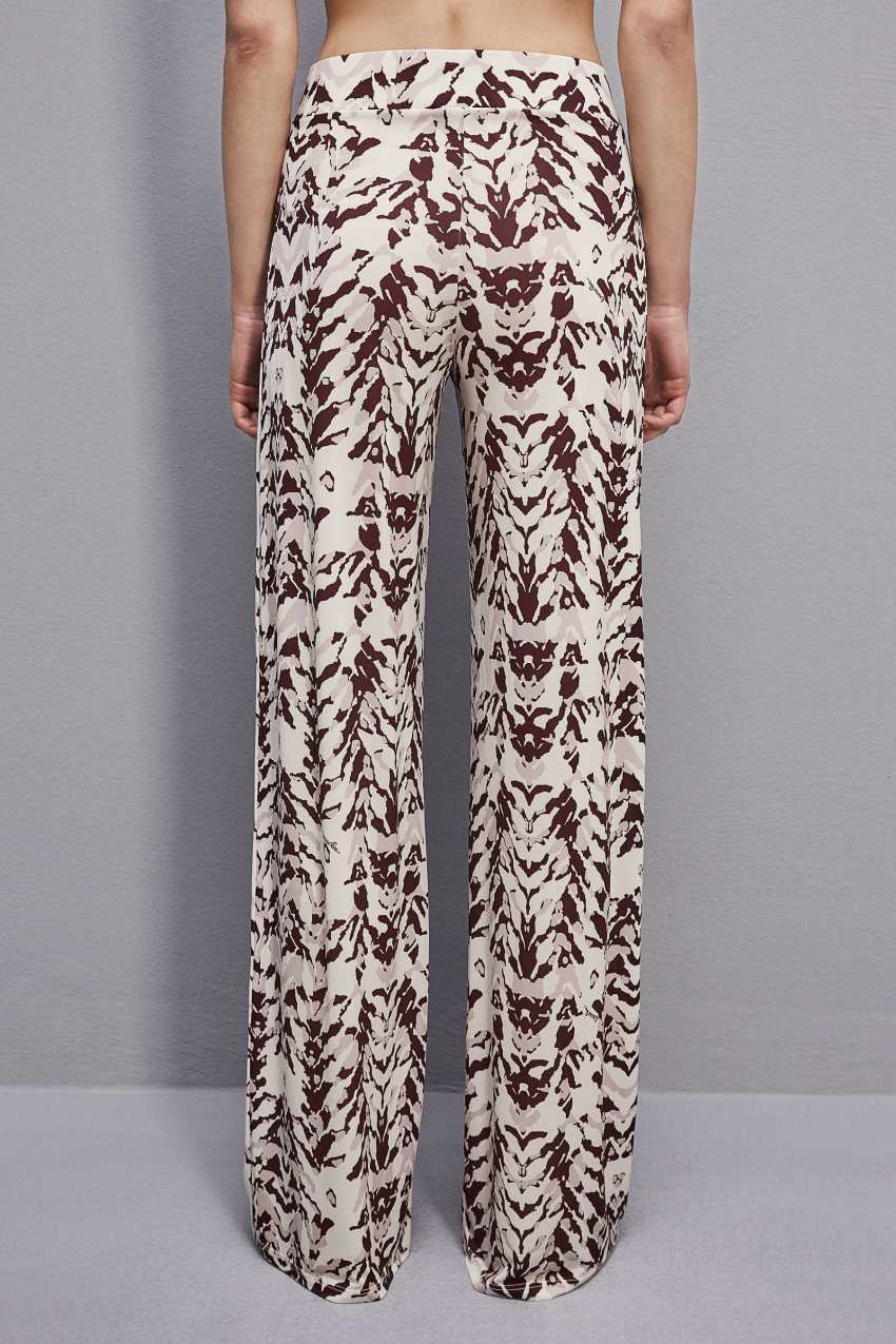 Patrizia Pepe Stretch Jersey Pants With Print Kolorowe | 5468UKNFW